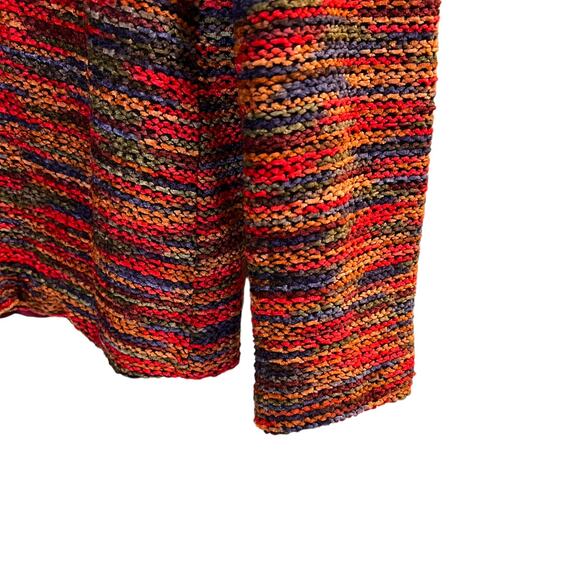 Coldwater Creek Woven Sweater Jacket Petite Small PS Multicolor Chenille Yarn - Picture 6 of 12
